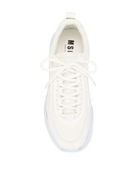 MSGM Logo Print Lace Up Sneakers