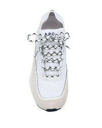 A.P.C. Logo Print Low Top Sneakers