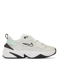 Nike Off White And Blue M2k Tekno Sneakers