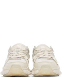 Juun.J Off White Leather Sneakers