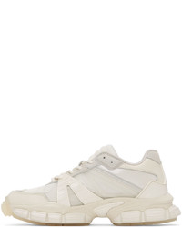 Juun.J Off White Leather Sneakers