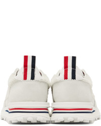 Thom Browne Off White Shearling Tech Sneakers