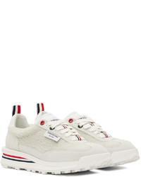 Thom Browne Off White Shearling Tech Sneakers