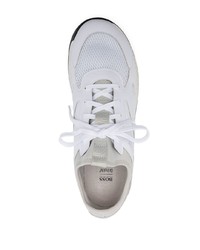 BOSS Panelled Low Top Leather Sneakers