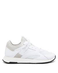BOSS Panelled Low Top Leather Sneakers