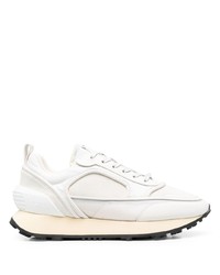 Balmain Panelled Low Top Leather Sneakers