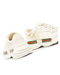 Gucci Rhyton Logo Leather Sneakers