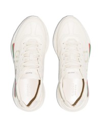 Gucci Rhyton Logo Leather Sneakers