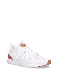 Steve Madden Scion Perforated Leather Sneaker In White At Nordstrom