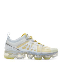 Nike Silver And Yellow Air Vapormax 2019 Sneakers