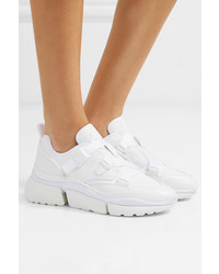 Chloé Sonnie Canvas And Leather Sneakers