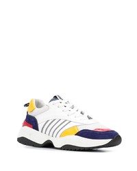 DSQUARED2 Striped Chunky Panelled Sneakers
