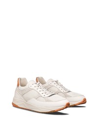 Clae Topanga Sneaker In Off White Leather Tangerine At Nordstrom