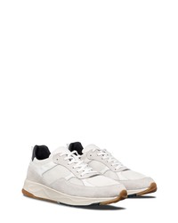 Clae Topanga Sneaker In White Leather Navy At Nordstrom