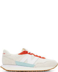 New Balance White 237 Sneakers