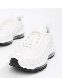 Nike White And Black Leather Air Max 97 Trainersblack