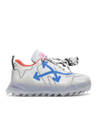 Off-White White And Blue Odsy 1000 Sneakers