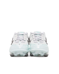 Nike White And Blue Vapormax 360 Sneakers