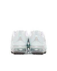 Nike White And Blue Vapormax 360 Sneakers