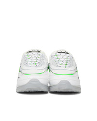 Axel Arigato White And Green Demo Sneakers