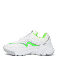 Axel Arigato White And Green Demo Sneakers