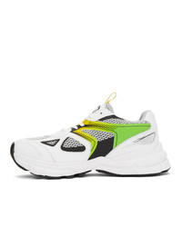Axel Arigato White And Green Marathon Hd Sneakers