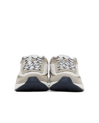 A.P.C. White And Grey Age Mary Sneakers