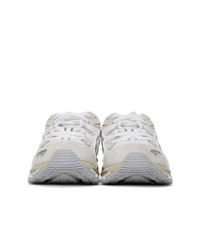 Asics White And Grey Gel Kayano 5 360 Sneakers