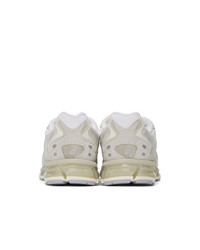 Asics White And Grey Gel Kayano 5 360 Sneakers