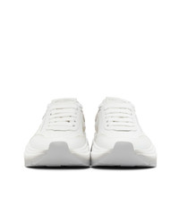 Dolce and Gabbana White And Grey Gradient Daymaster Sneakers