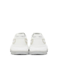 Dolce and Gabbana White And Grey Gradient Daymaster Sneakers