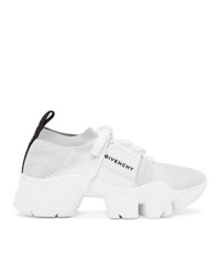 Givenchy White And Grey Jaw Low Sneakers