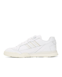 adidas Originals White And Off White Ar Trainer Sneakers