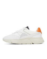 Axel Arigato White And Orange Genesis Triple Sneakers