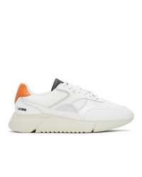 Axel Arigato White And Orange Genesis Triple Sneakers