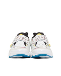 Kenzo White And Pink New Sonic Sneakers