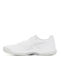 Asics White And Silver Gel Game 7 Sneakers