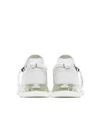 Givenchy White And Silver Spectre Low Runner Sneakers