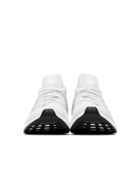 adidas Originals White And Silver Ultraboost 40 Dna Sneakers