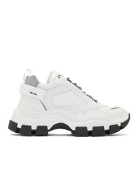 Prada White Block Sneakers