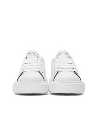 Prada White Cassetta Logo Platform Sneakers