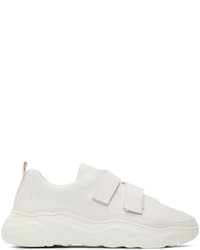 Phileo White Faux Suede Strong Sneakers