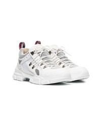 Gucci White Flashtrek Leather Sneakers