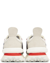 Lanvin White Grey Bumper Sneakers