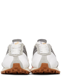Lanvin White Grey Bumpr Sneakers