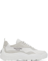 Valentino Garavani White Grey Gumboy Sneakers