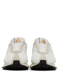 Lanvin White Grey Mesh Bumpr Sneakers