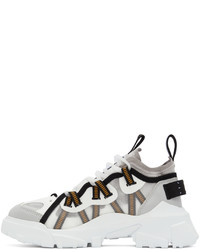 McQ White Grey Orbyt Descender Sneakers