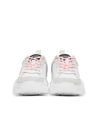 Versace Jeans Couture White Institutional Logo Sneakers