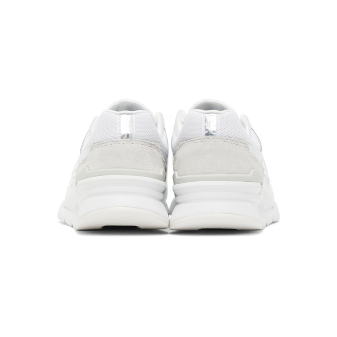 New Balance White Iridescent 997h Sneakers, $90 | SSENSE | Lookastic